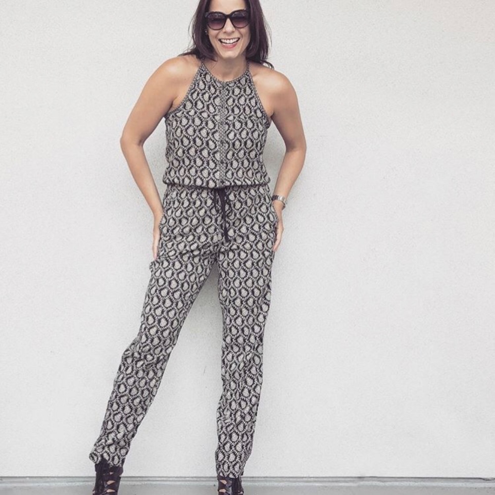 Lou & Grey jumpsuit. Small. Black and White.